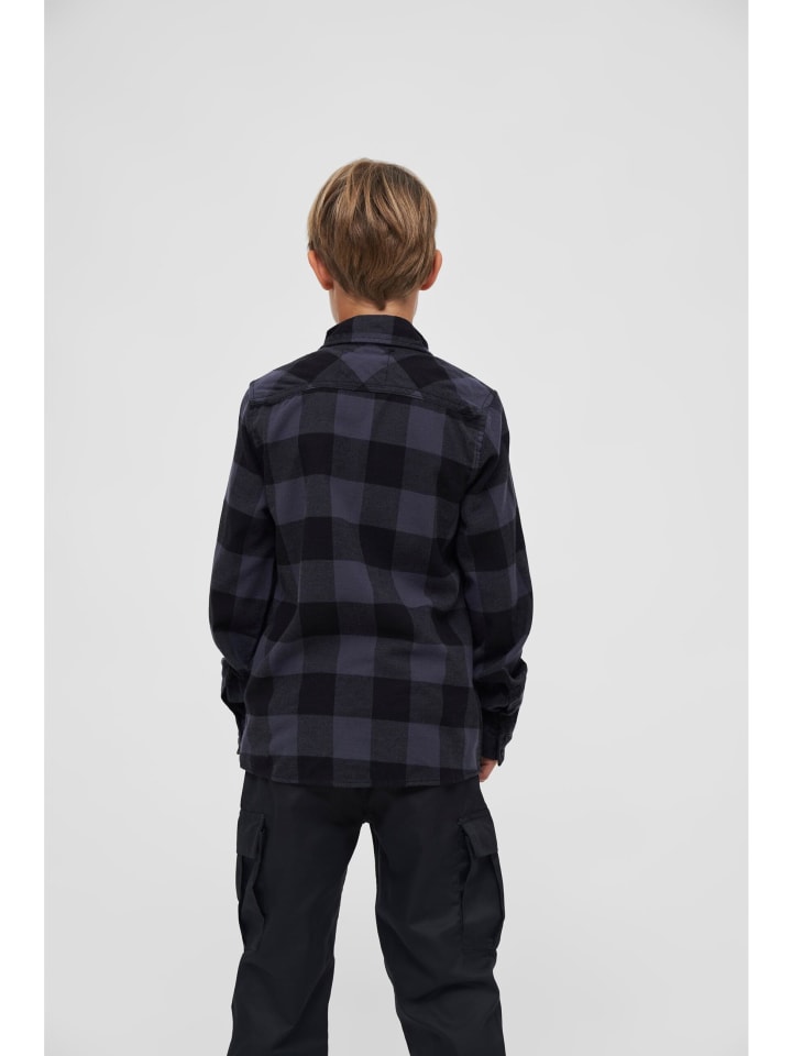 Brandit Brandit Hemden in black/grey günstig kaufen 122/128
