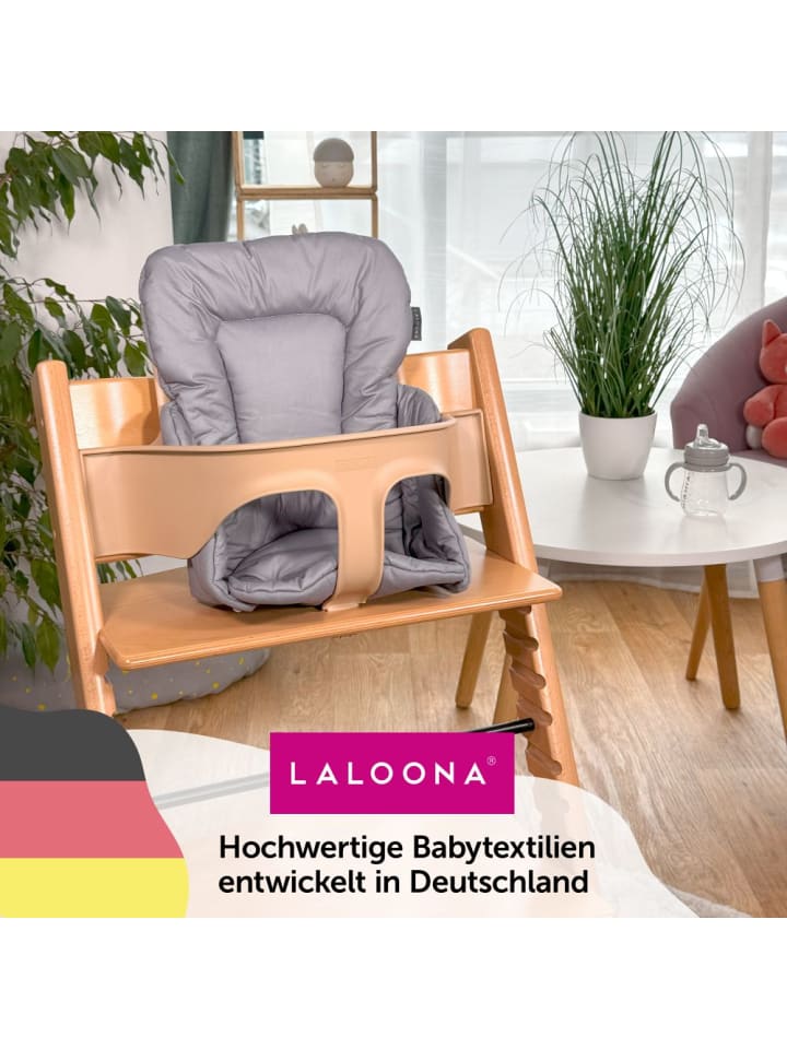 LaLoona Sitzverkleinerer für Stokke Tripp Trapp Hochstuhl - in grau günstig kaufen onesize