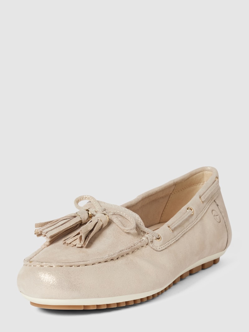 Tassel-Loafer mit Quasten in silber