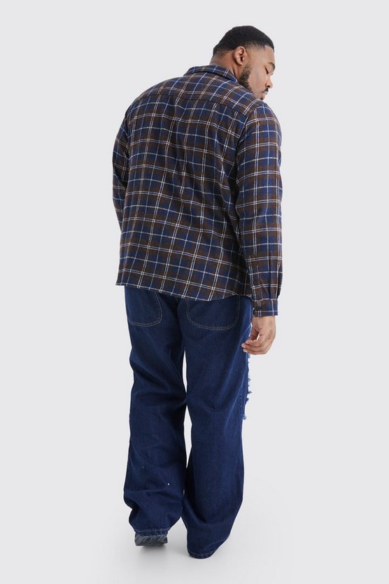 Plus lockere zerrissene Jeans mit Cargo-Taschen