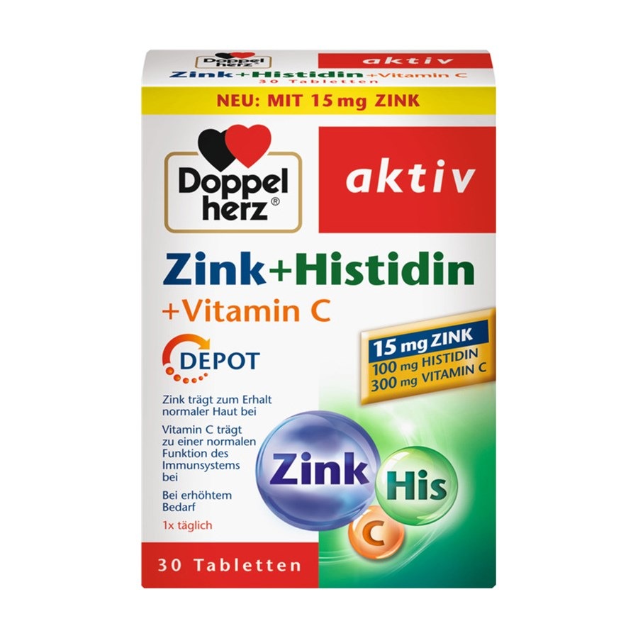 Zink + Histidin + Vitamin C Tabletten