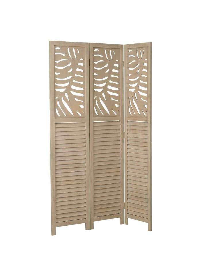 Homestyle4u 3-tlg. Paravent in Braun 120x170 günstig kaufen onesize
