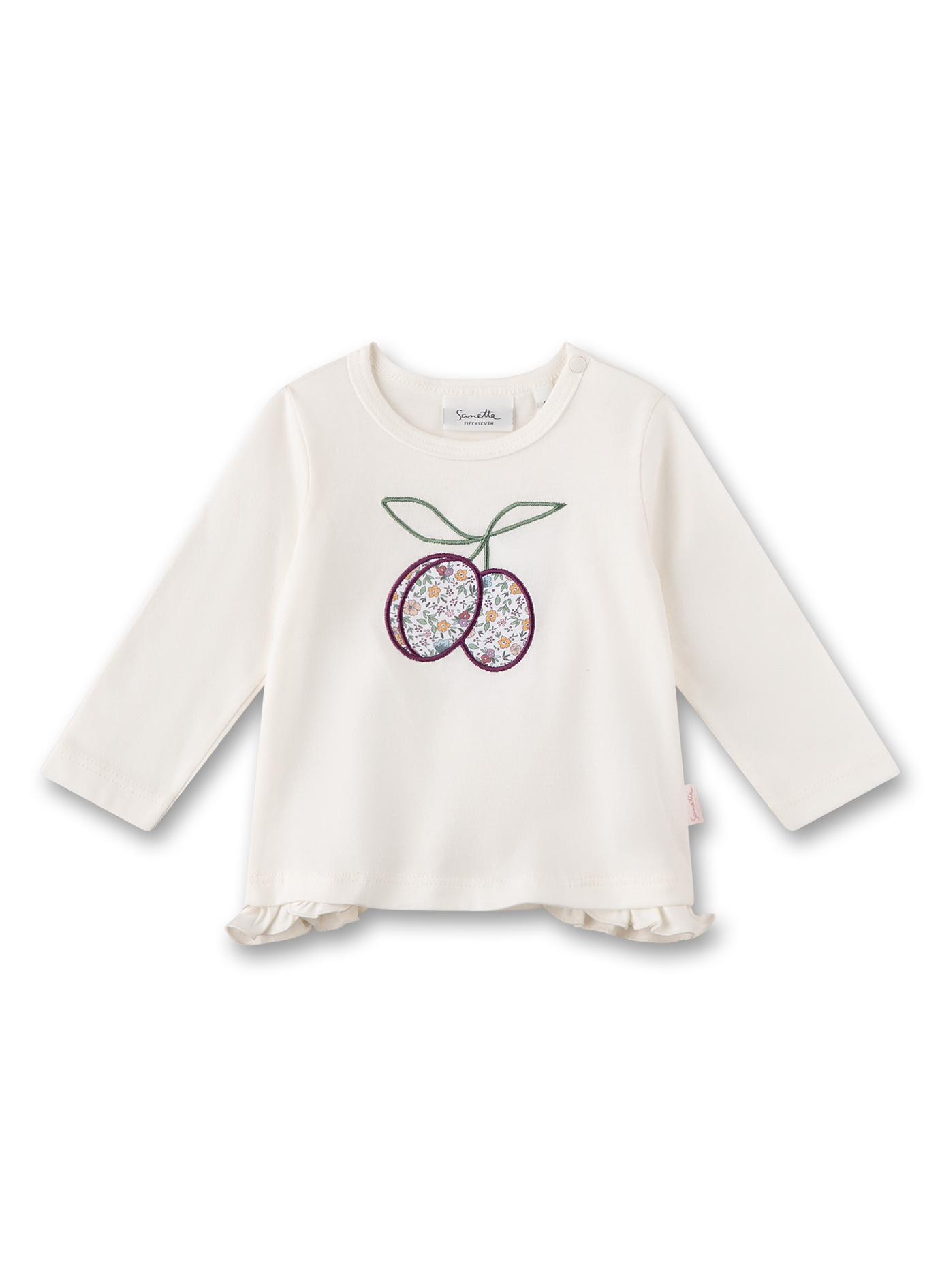 Mädchen-Langarmshirt Beige