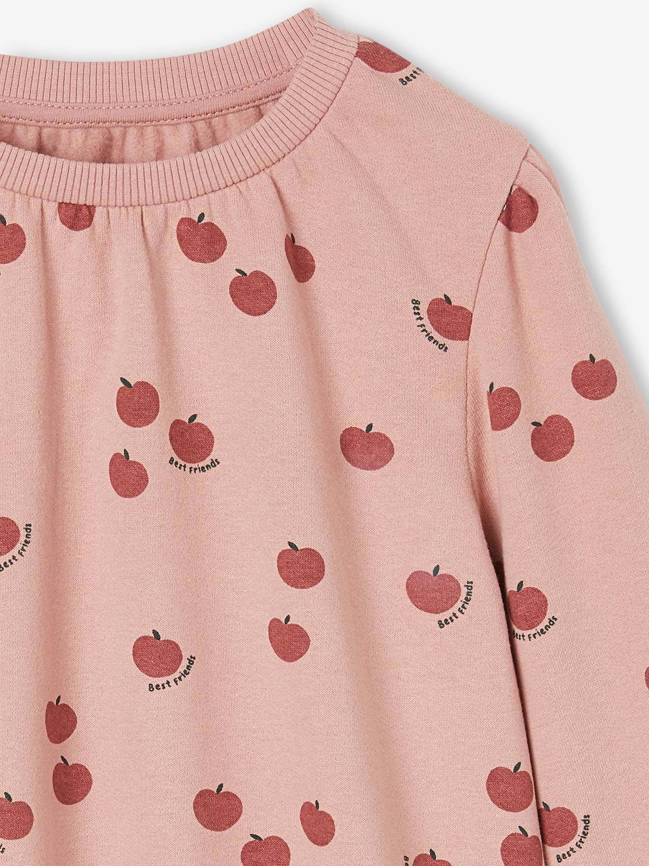 Sweat graphique fille chocolat
