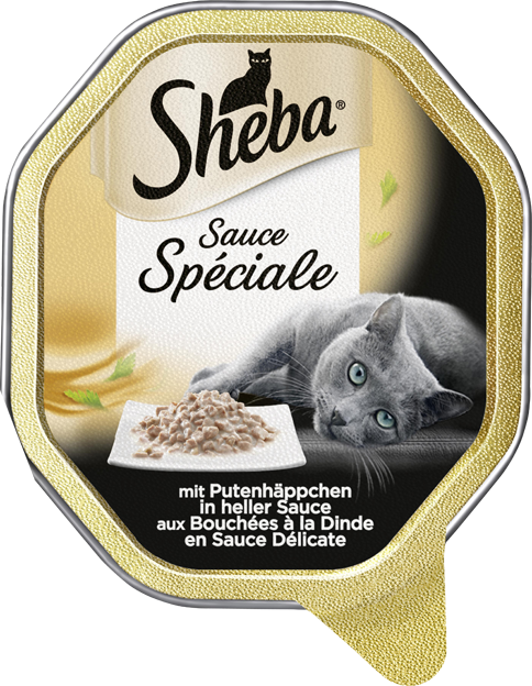 Sheba Sauce Spéciale mit Putenhäppchen in heller Sauce