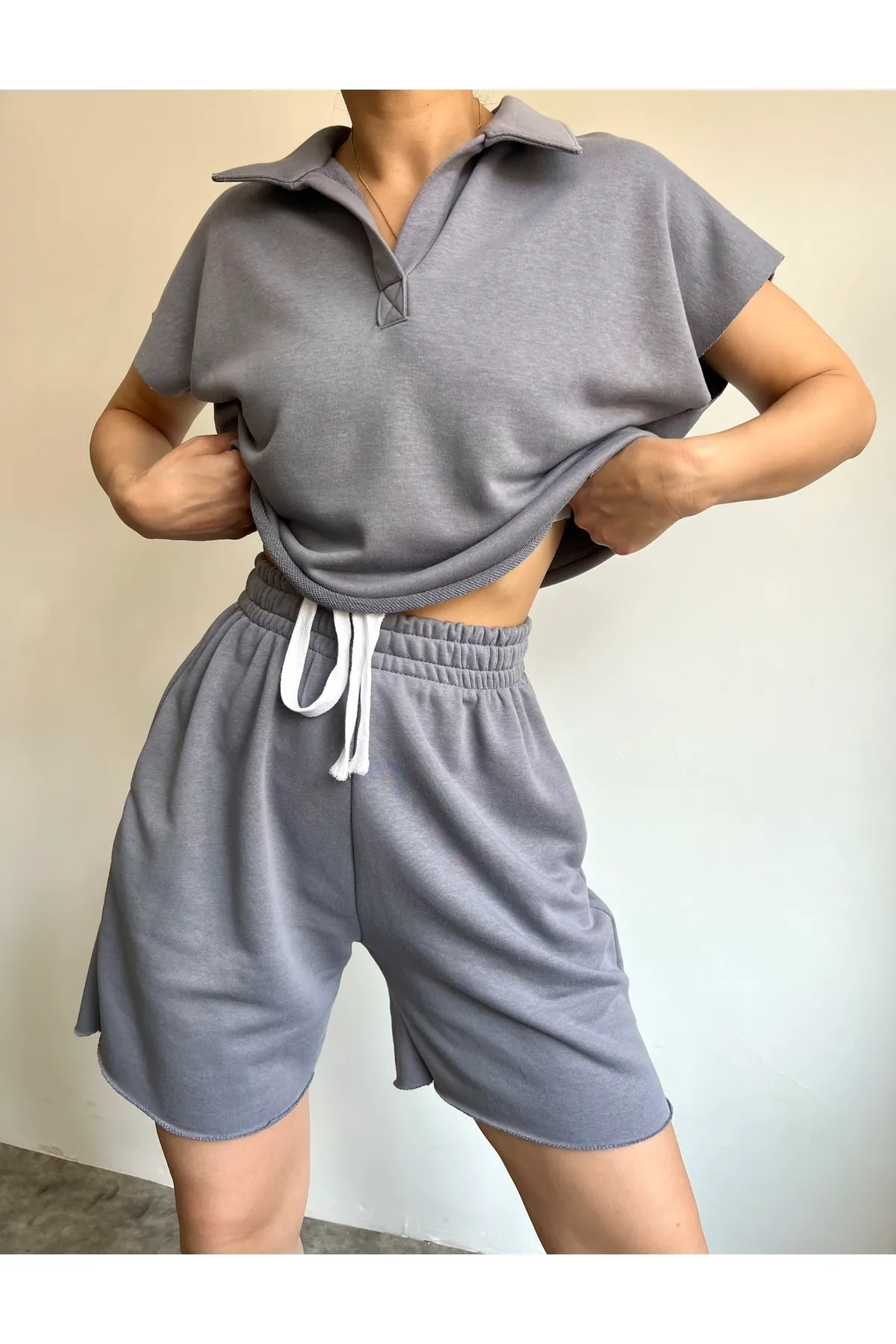 MAİ COLLECTİON  Zweiteiler - Grau - Regular Fit