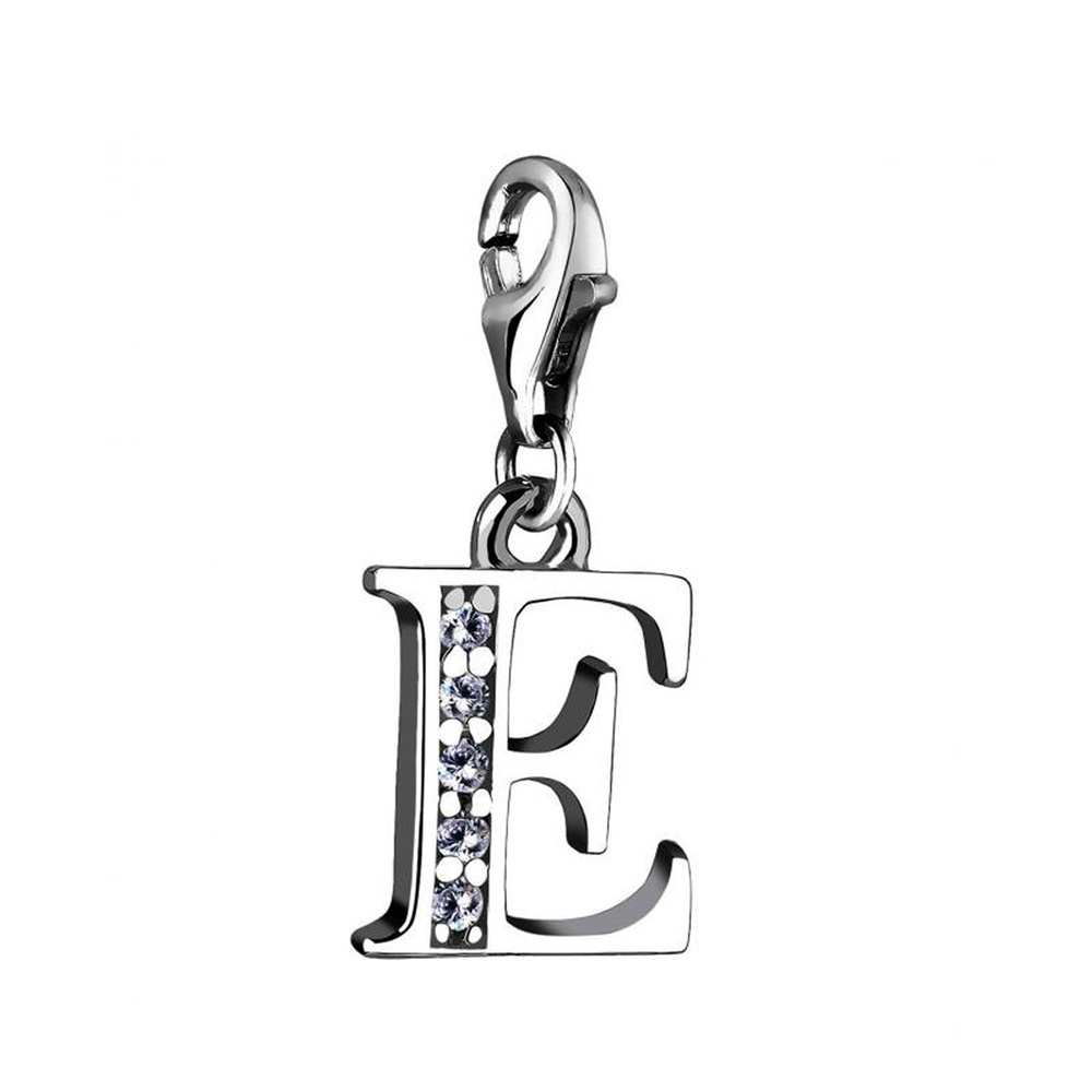 Nenalina Nenalina Amulette Charm lettre Pendentif individuel et personnalisé en argent 925 Pendentif