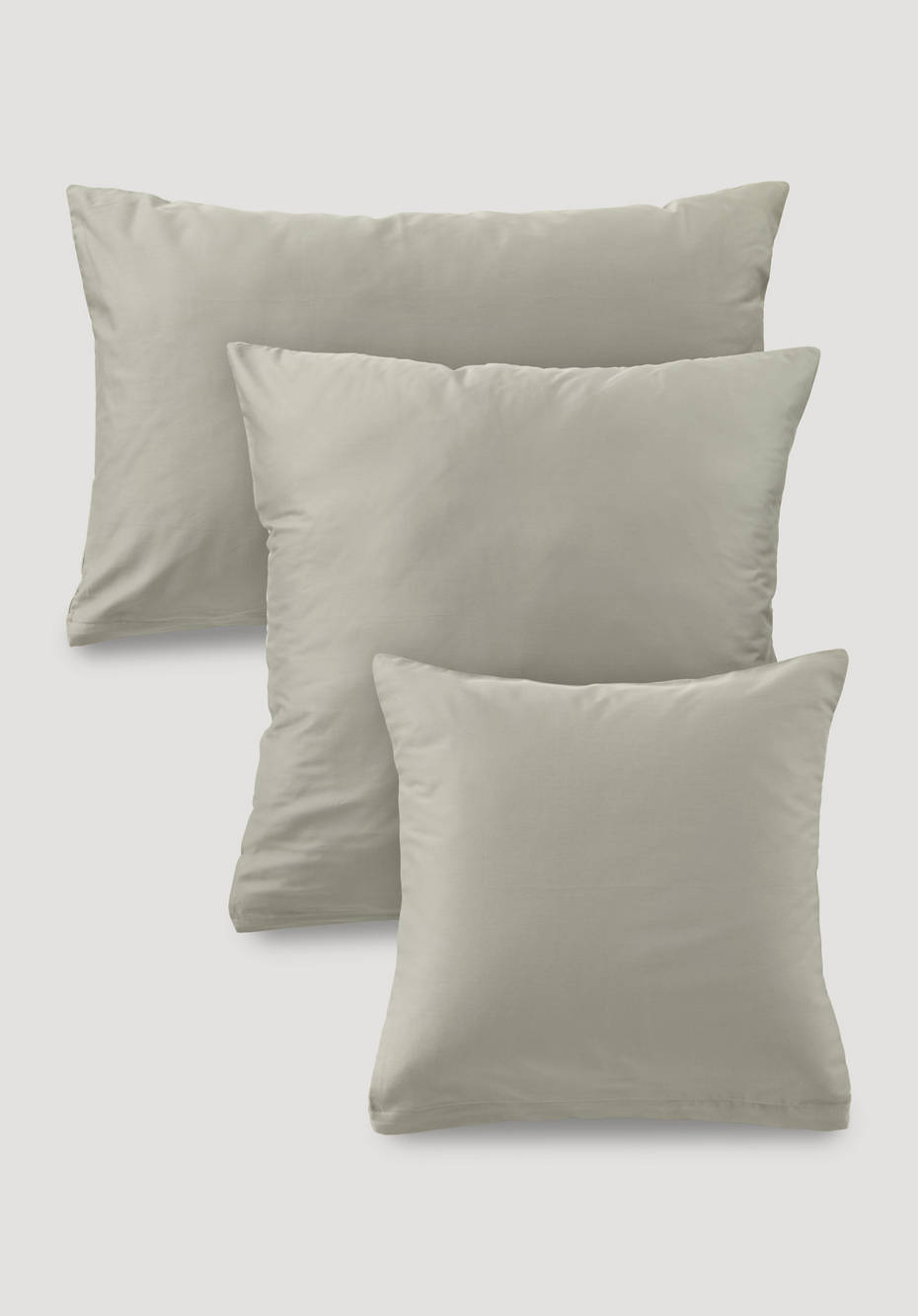 Satin Wende-Kissenbezug aus reiner Bio-Baumwolle