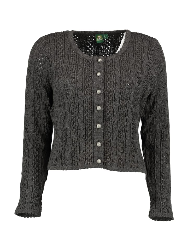 OS-Trachten Strickjacke 457005-0771 in anthrazit günstig kaufen