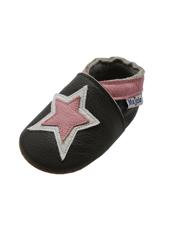 Yalion Baby Krabbelschuhe in Stern Schwarz günstig kaufen 25/26
