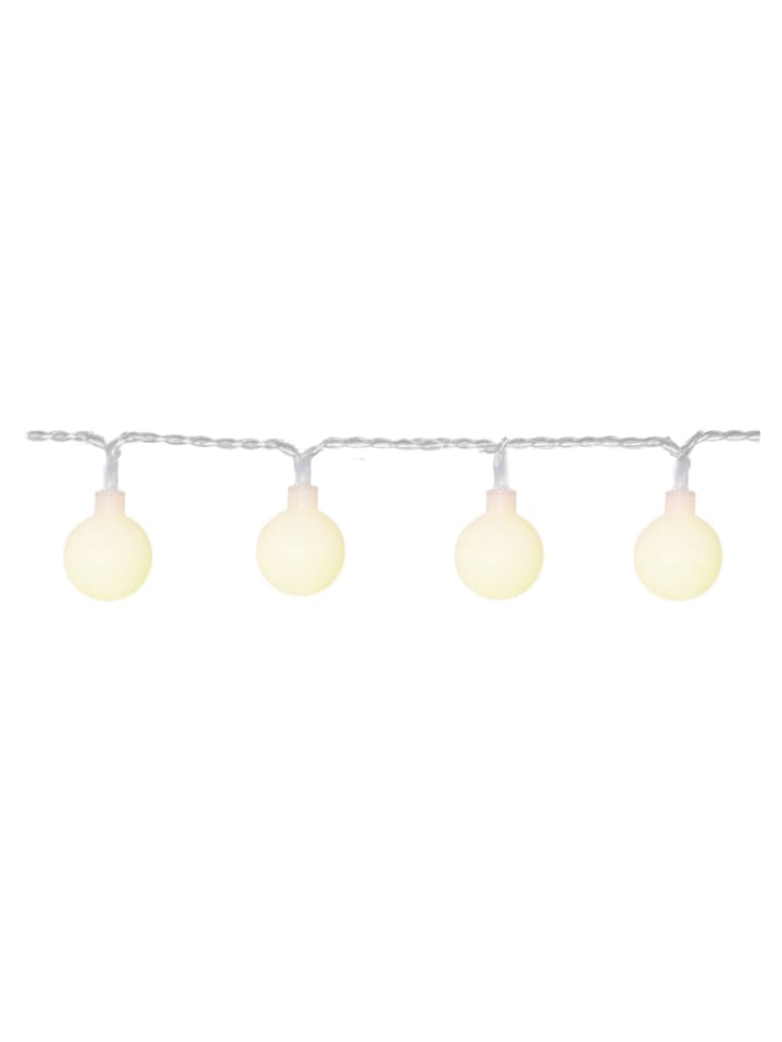STAR Trading LED Lichterkette Berry 50 warmweiße, opale Kugeln L: 7,35m in weiß günstig kaufen onesize