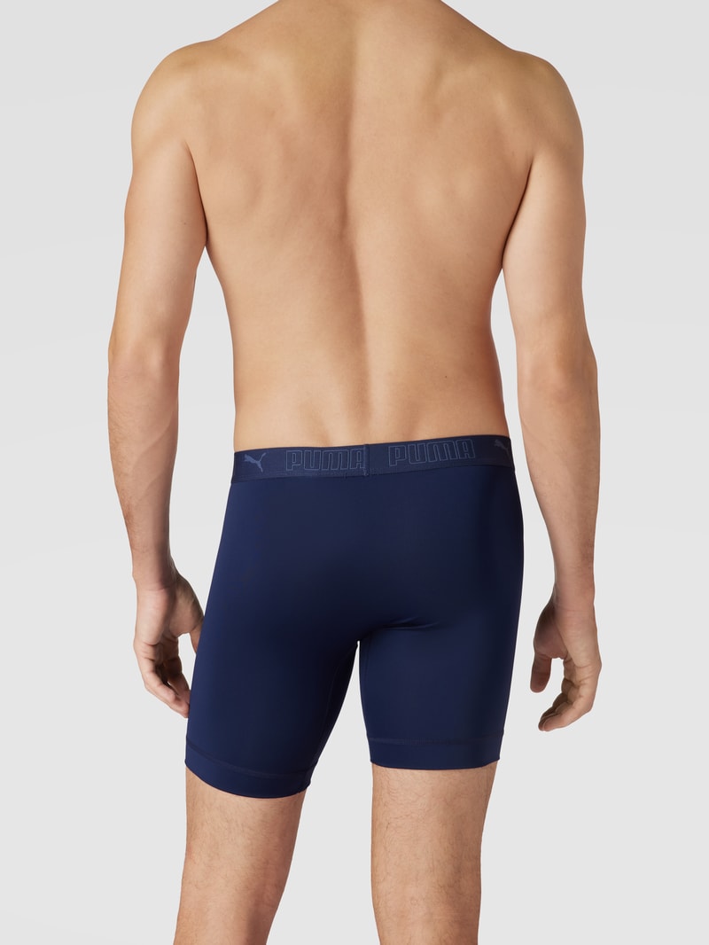 Boxershorts mit elastischem Logo-Bund im 2er-Pack Modell 'Sport' in blau