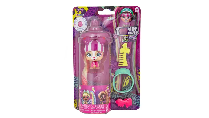 VIP Pets Mini Fans Bow Power, 1 Stück, sortiert