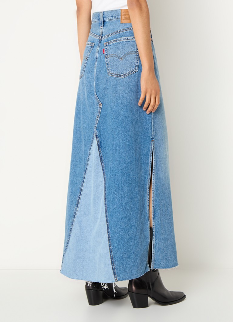 Gonna lunga in denim Levi's con tasche laterali