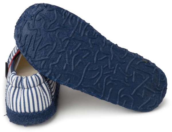 Nanga ~ Baumwoll Hausschuh ~ Sandburg (blau)