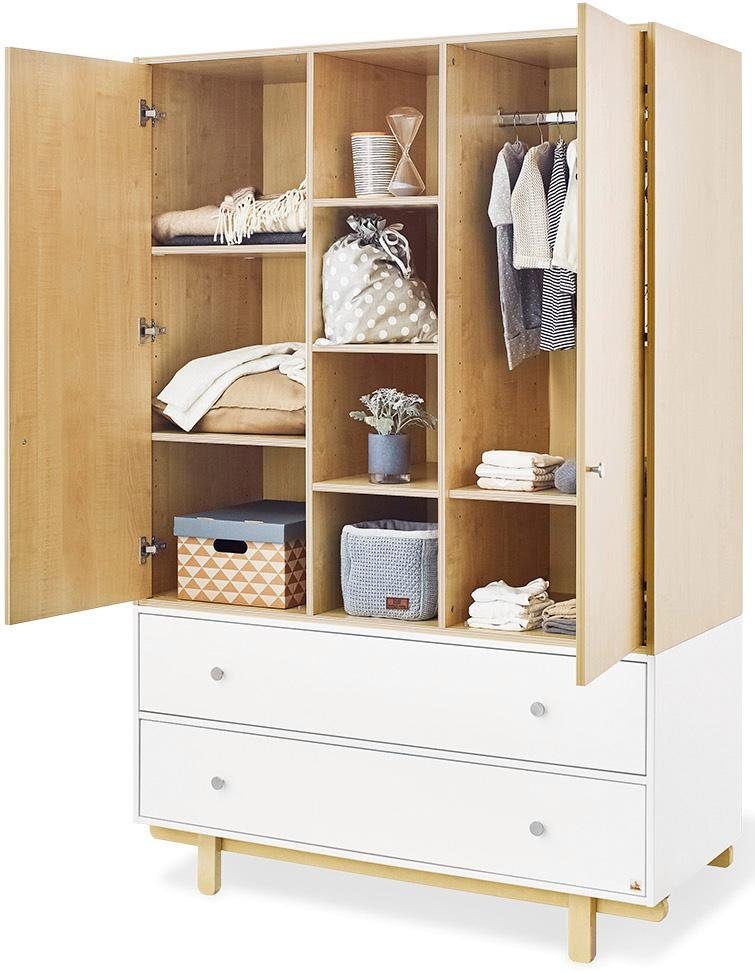 Pinolino® Kinderkleiderschrank Boks 2-türig, groß; Made in Europe