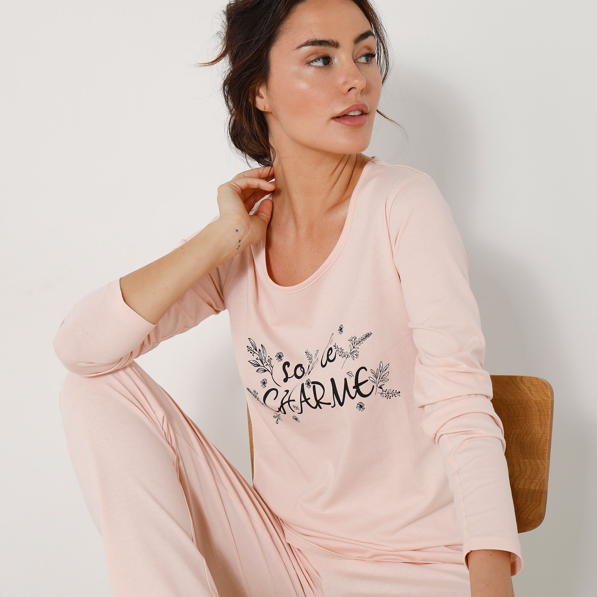 Pyjama manches longues motif 