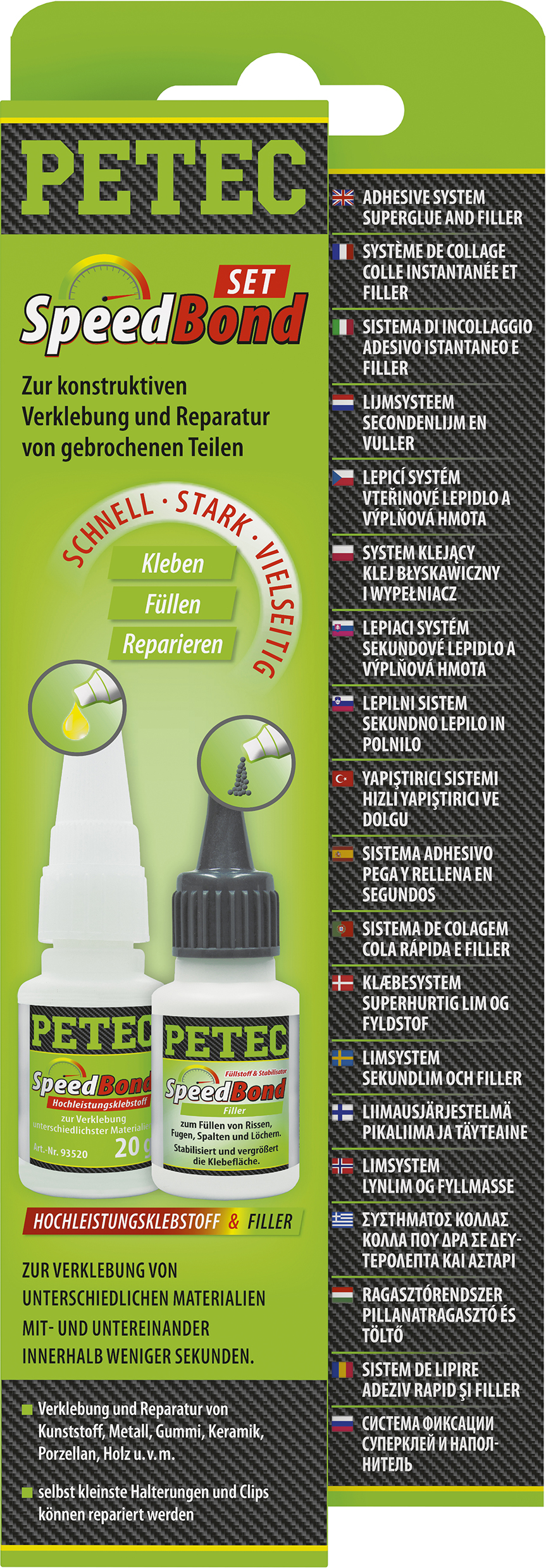 SpeedBond Klebesystem, 20 g, Petec - ATU