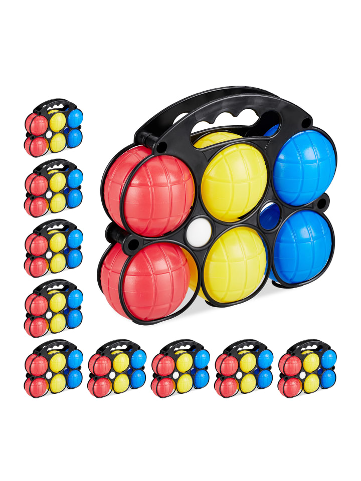 relaxdays 80tlg. Boccia-Spiel in Bunt günstig kaufen onesize