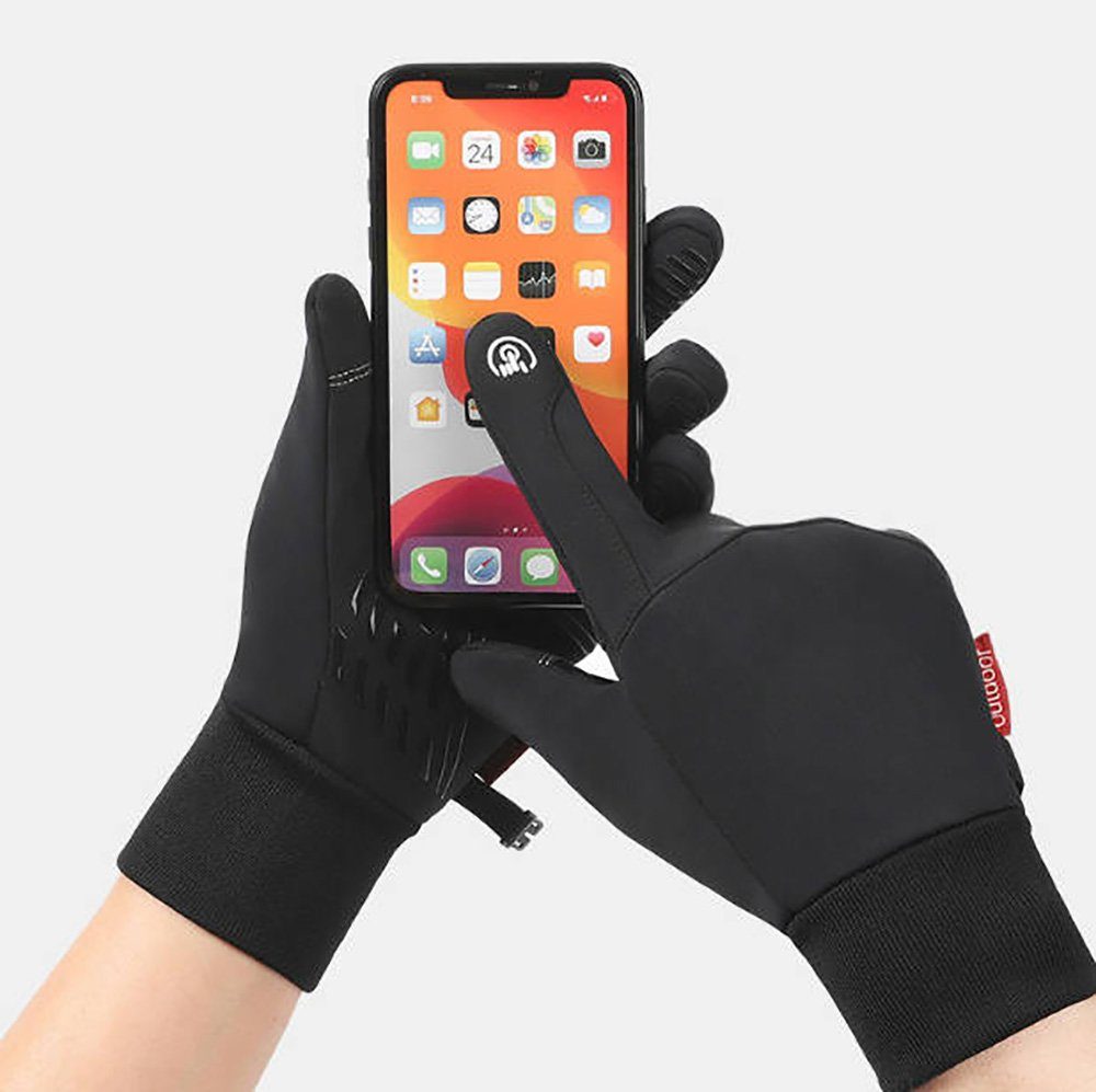Deliana.sport Fahrradhandschuhe Radsporthandschuhe, Männer Frauen, Winter Warme Handschuhe (Bausätze, Winter-Reithandschuhe 1 Paar, Skihandschuh) wasserdicht, Touchscreen-Handschuhe, winddichte Laufhandschuhe