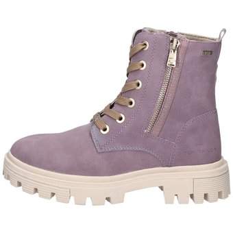 Tom Tailor Schnürstiefelette in lila