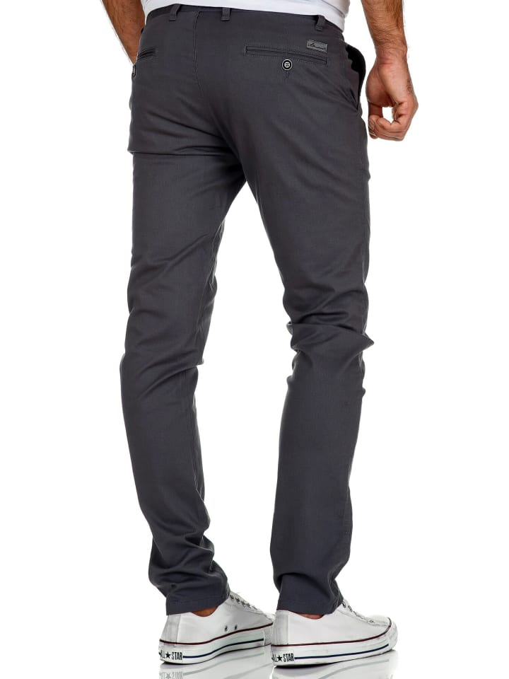 Amaci&Sons Slim Fit Chino mit Stretch ATLANTA in Anthrazit günstig kaufen