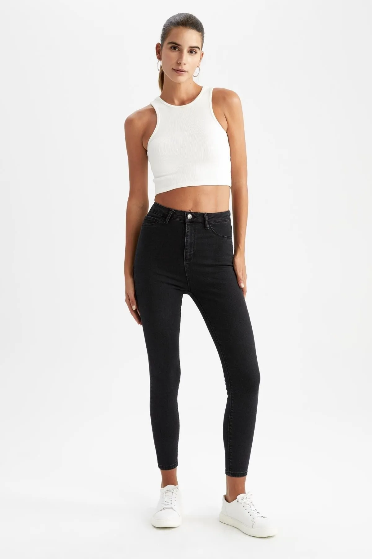 DeFacto  Super Skinny Fit Jeanshose mit hoher Taille