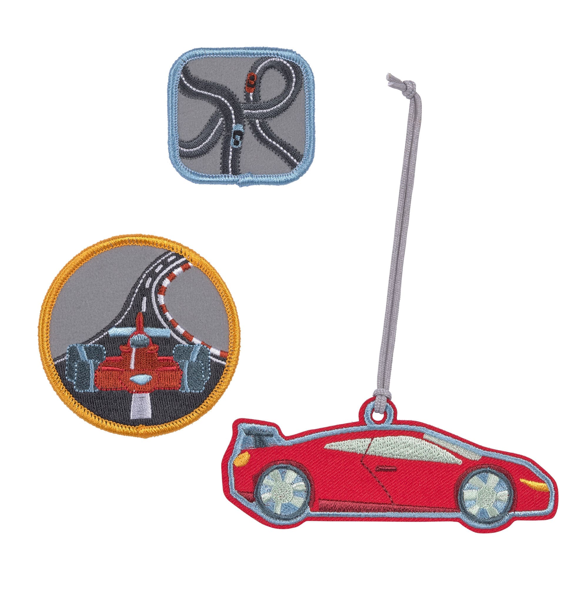 Anhänger & Patches - Schul Set Unique, Racecar
