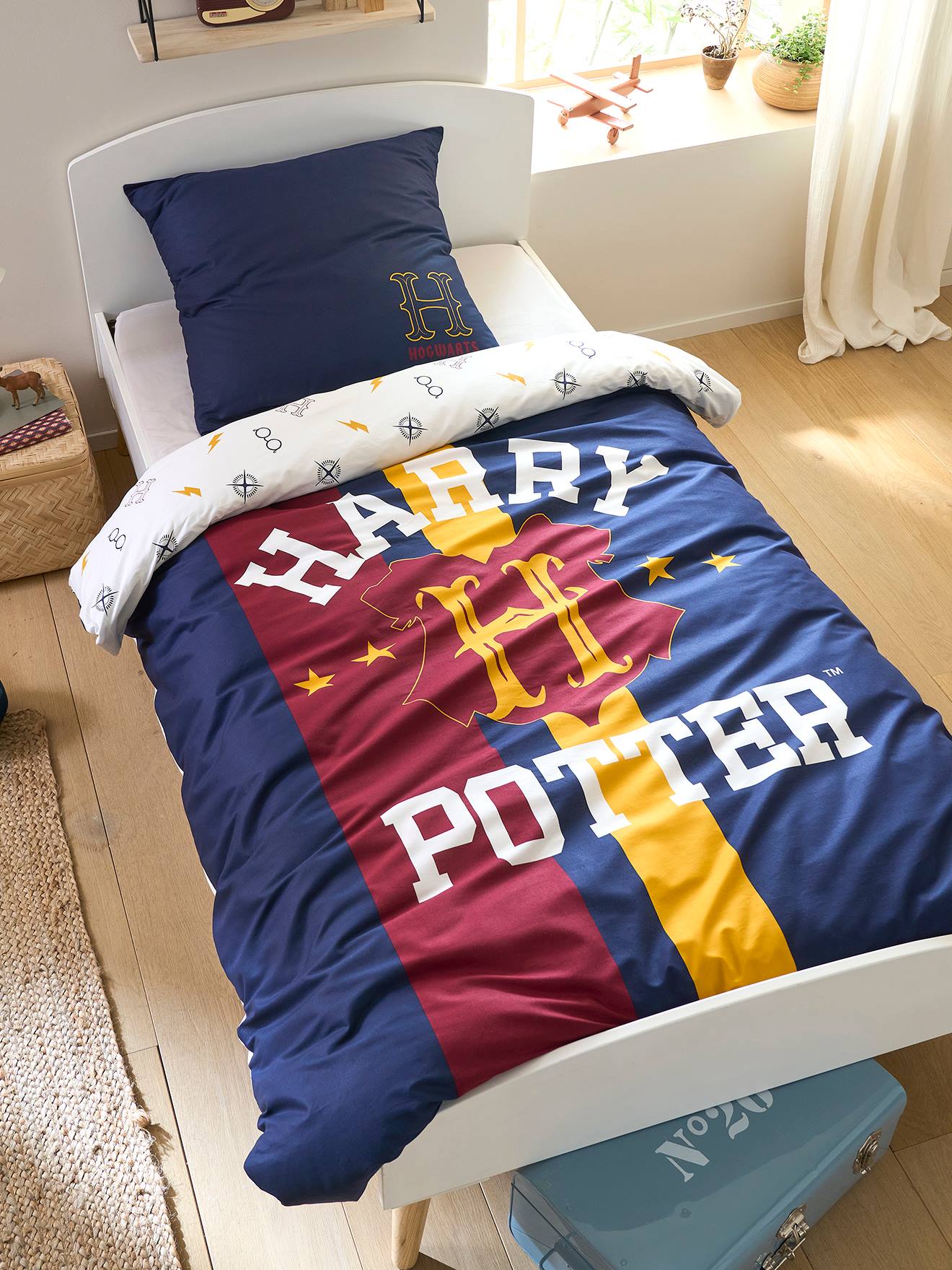 Harry Potter Kinder Bettwäsche-Set HARRY POTTER - dunkelblau bedruckt