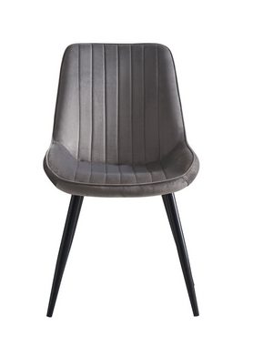 Woward Esszimmerstuhl Esszimmer Stühle 6 St. Küchenstuhl Polsterstuhl Samt+Metall (6er Set), 6er Set, 6 Stühlen