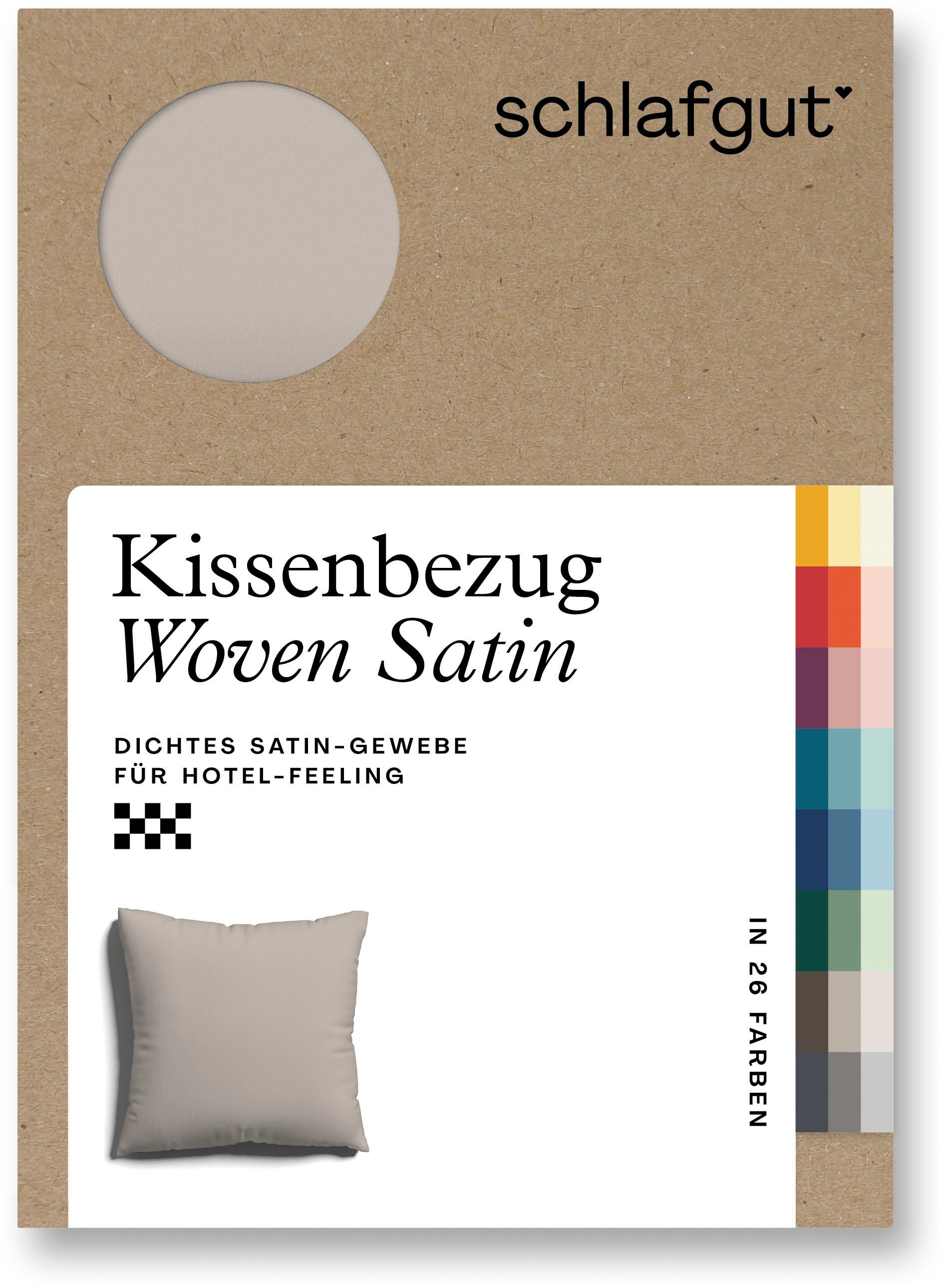 Kissenbezug Woven Satin, Schlafgut (1 Stück), besonders dicht gewebt