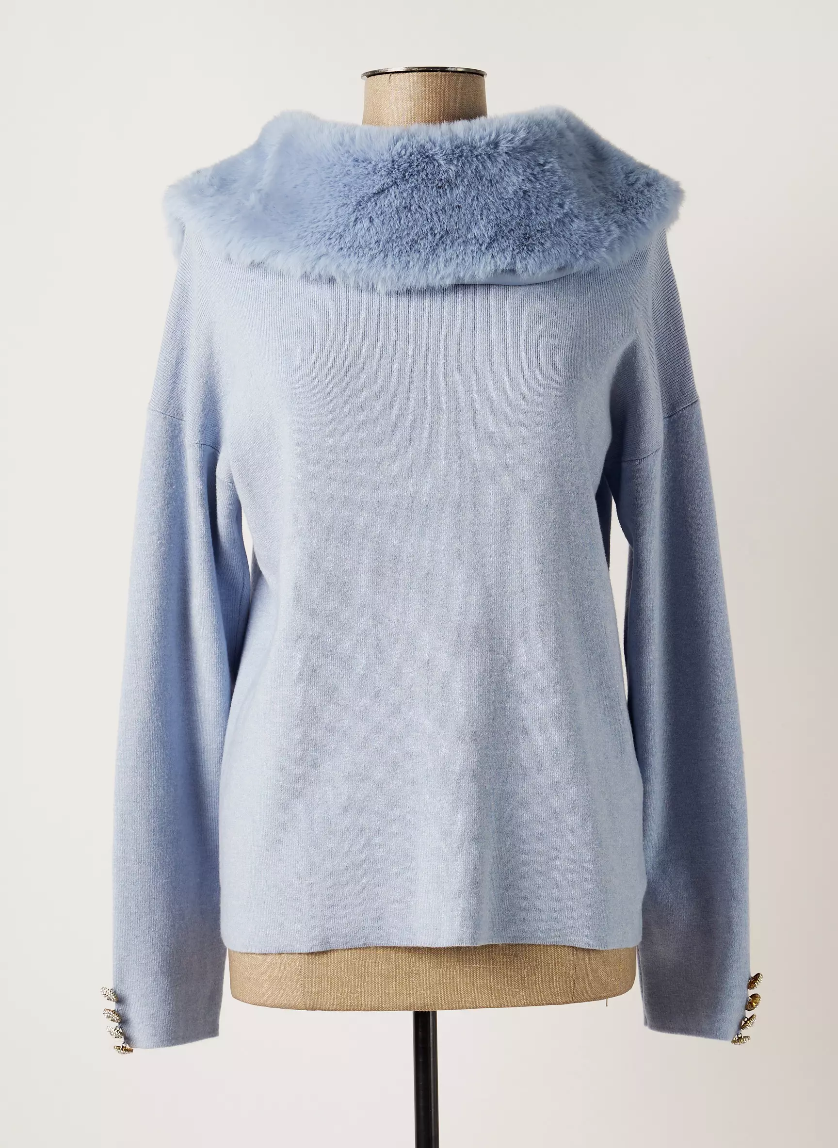 Lafty Lie Pulls Femme couleur bleu