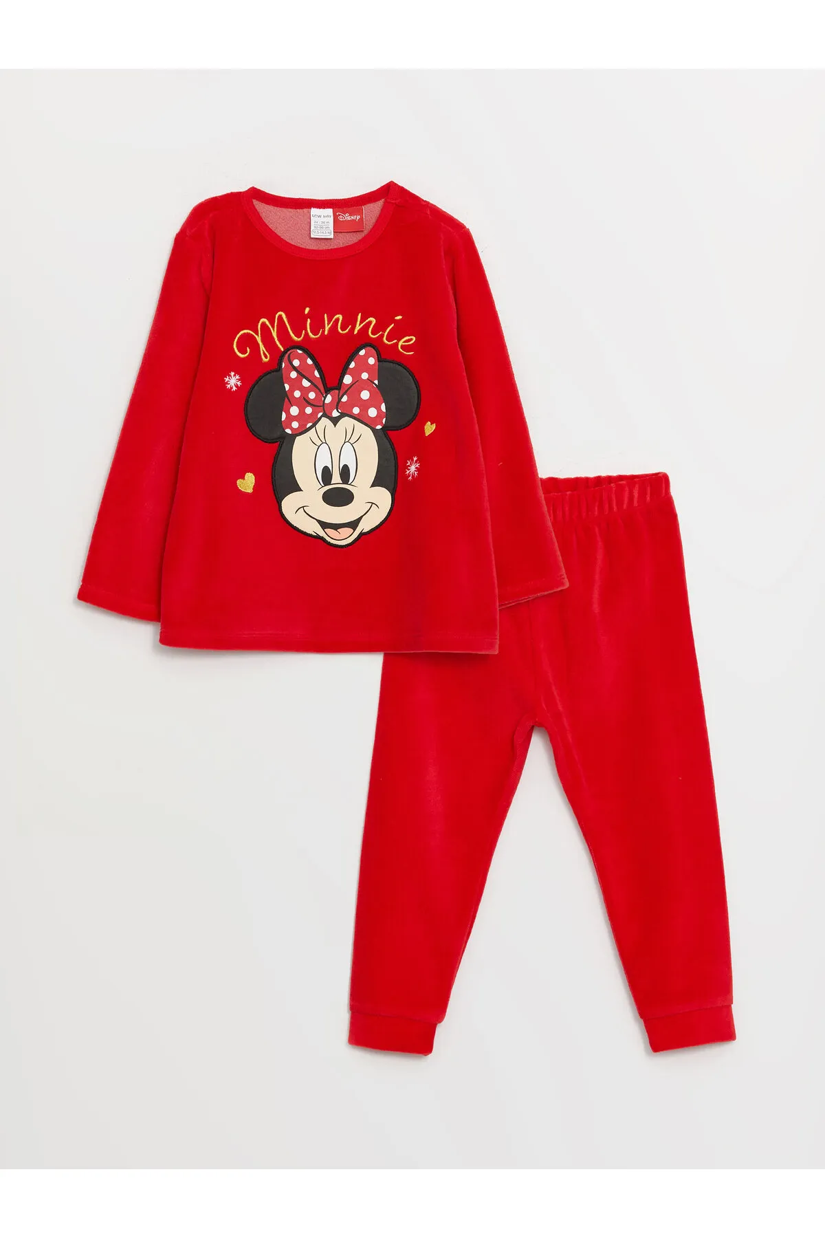 LC Waikiki  Pyjama-Set für Babys mit Rundhalsausschnitt und Minnie Mouse-Aufdruck