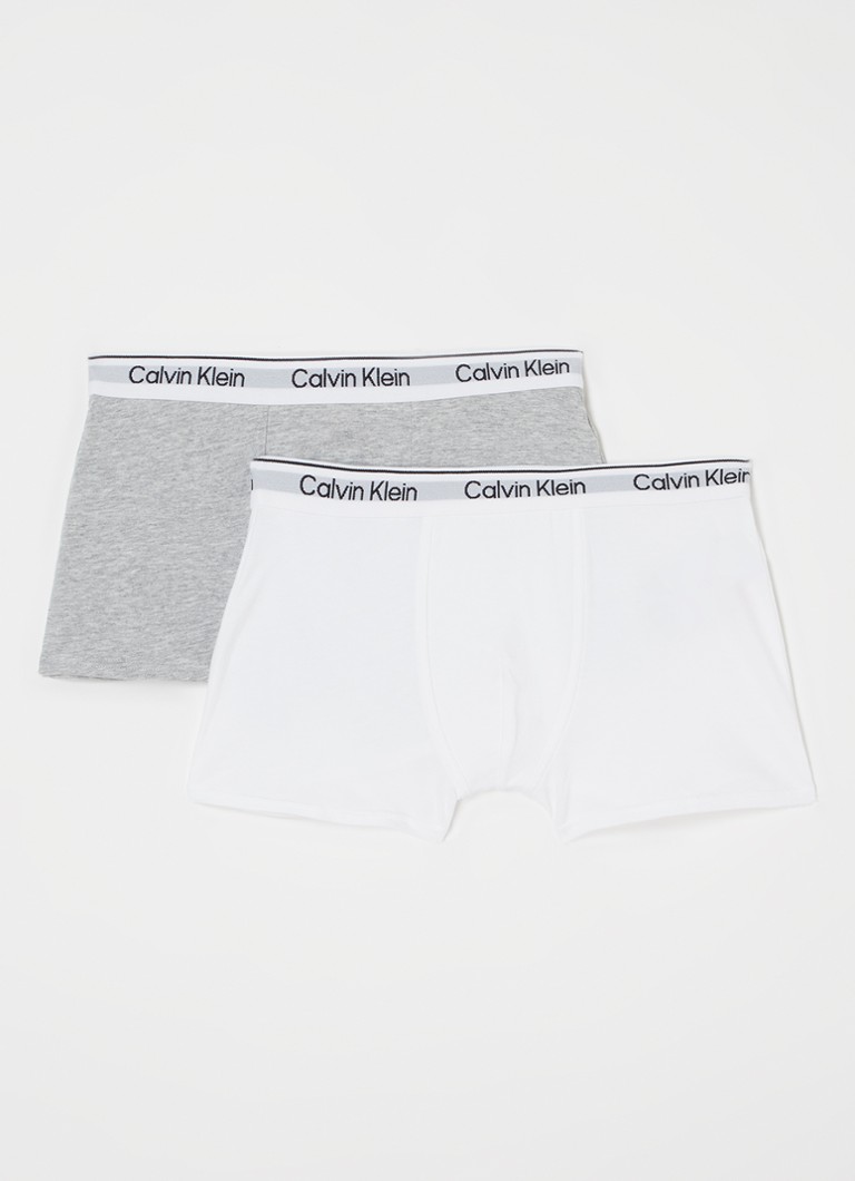 Set de 2 perechi de boxeri Calvin Klein cu bandă cu logo în talie.