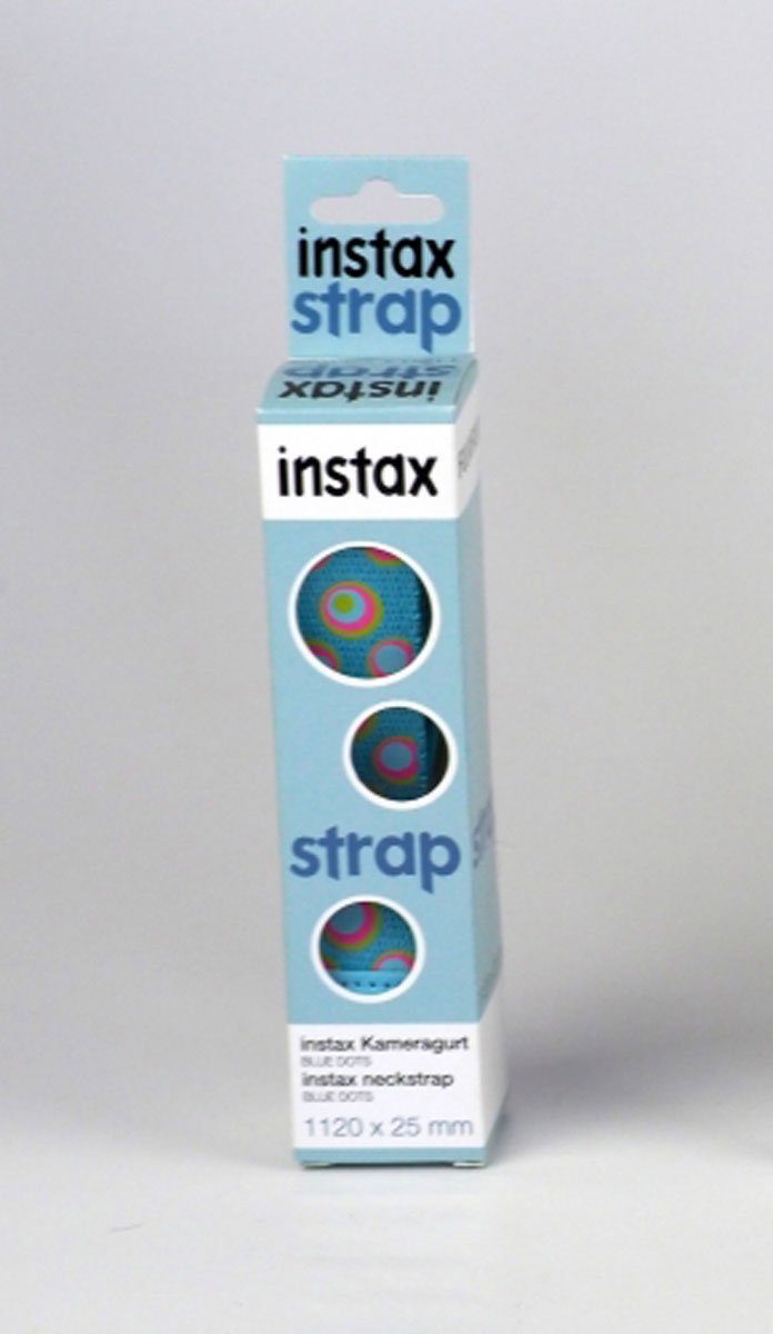 FUJIFILM Instax Tragegurt Blue Dotes Sofortbildkamera