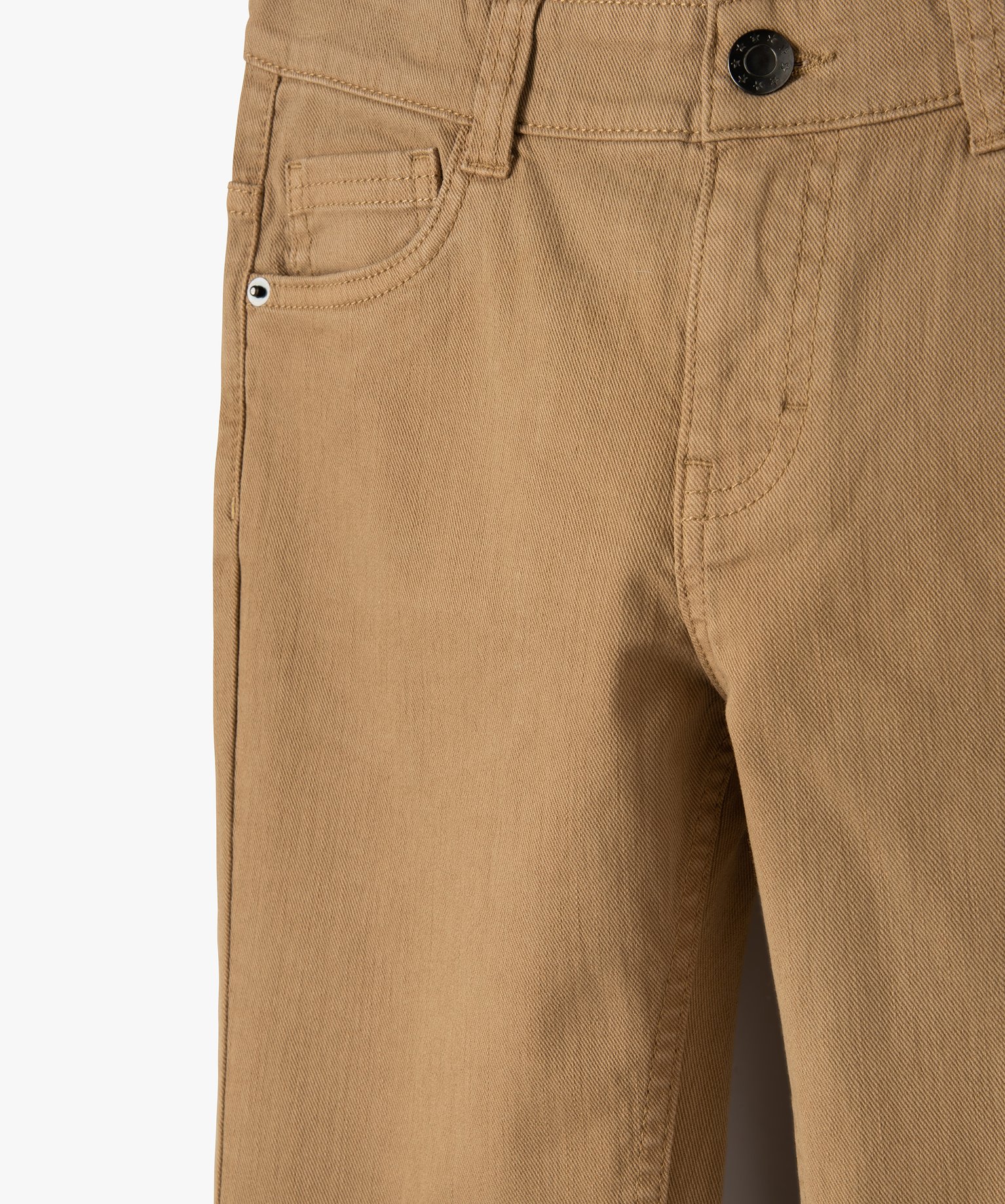 Pantalon Garçon style jean slim 5 poches beige | GEMO