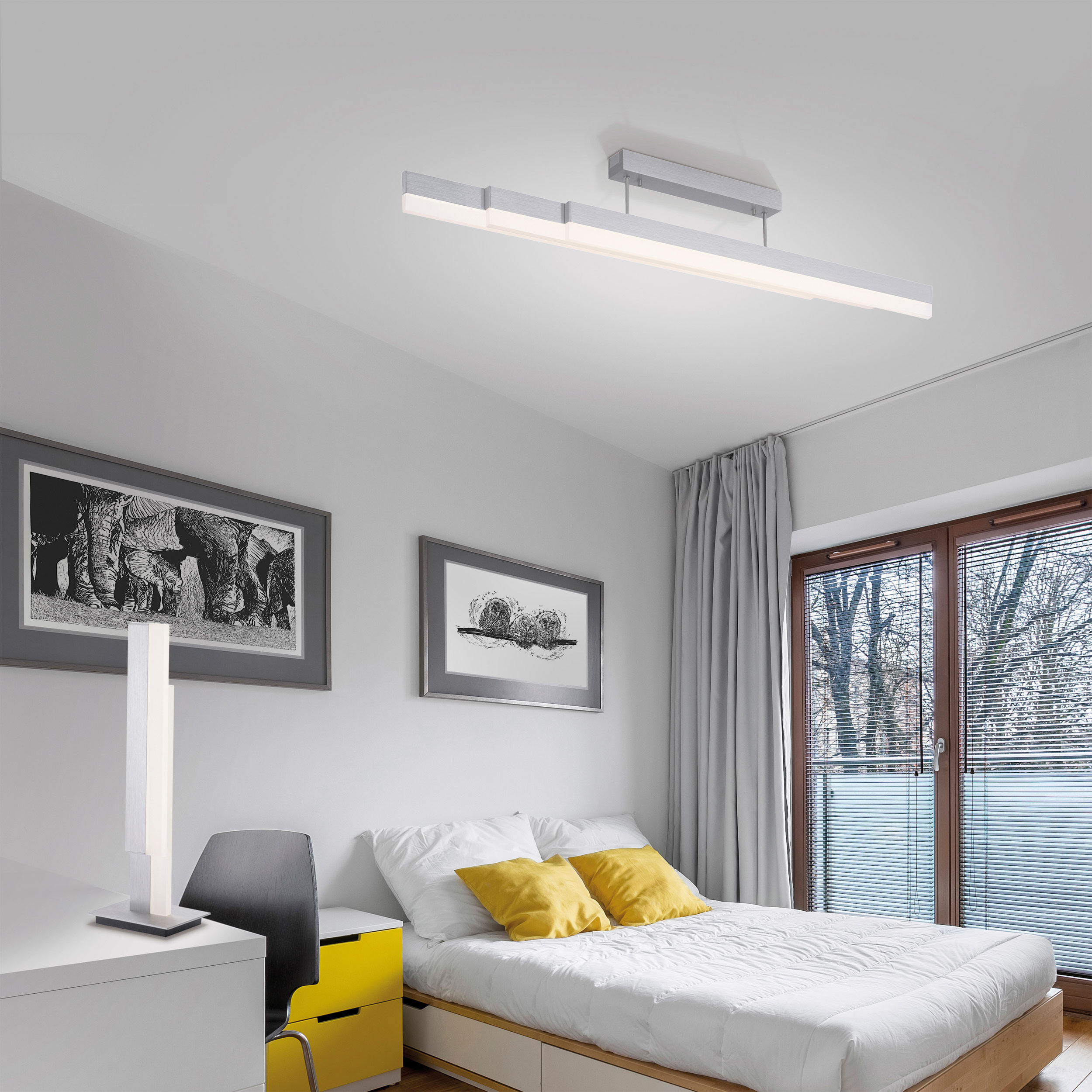 QLED-Deckenleuchte 3flg