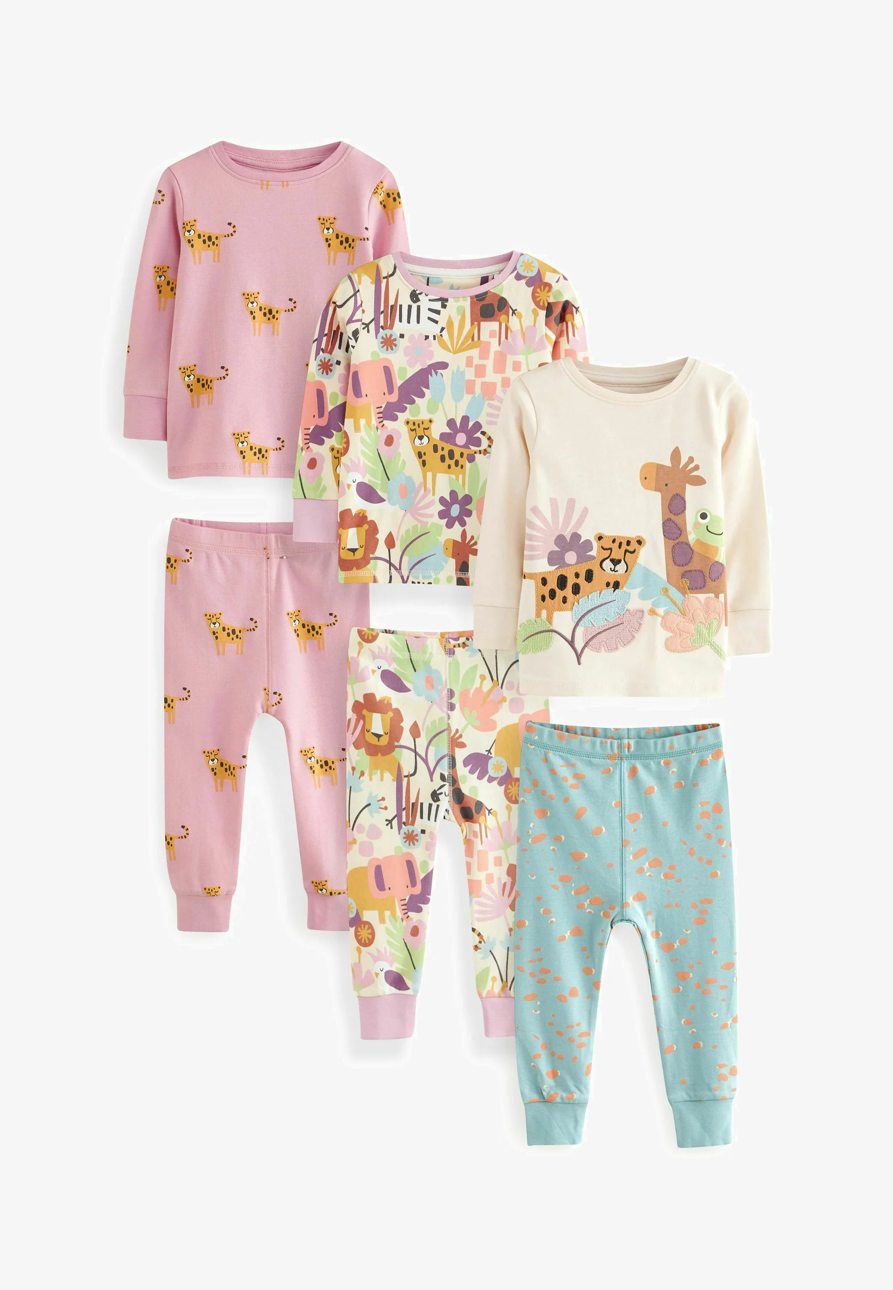 Siguiente PACK DE 3 CONJUNTO DE AJUSTE REGULAR - Pijamas