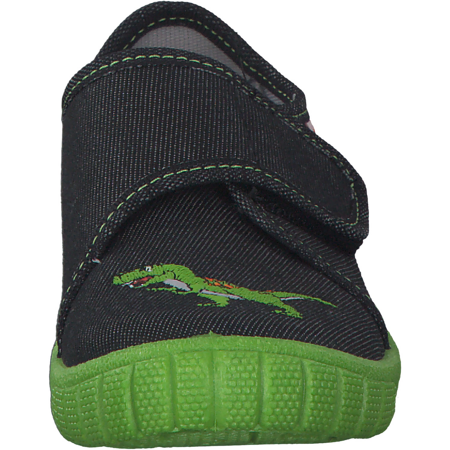 Superfit BILL 00278, Hausschuhe, Kinder, Schwarz/Grün (T-Rex)