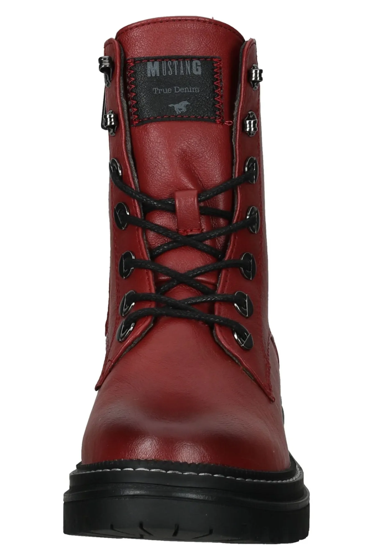 Mustang  Stiefelette - Rot - Blockabsatz