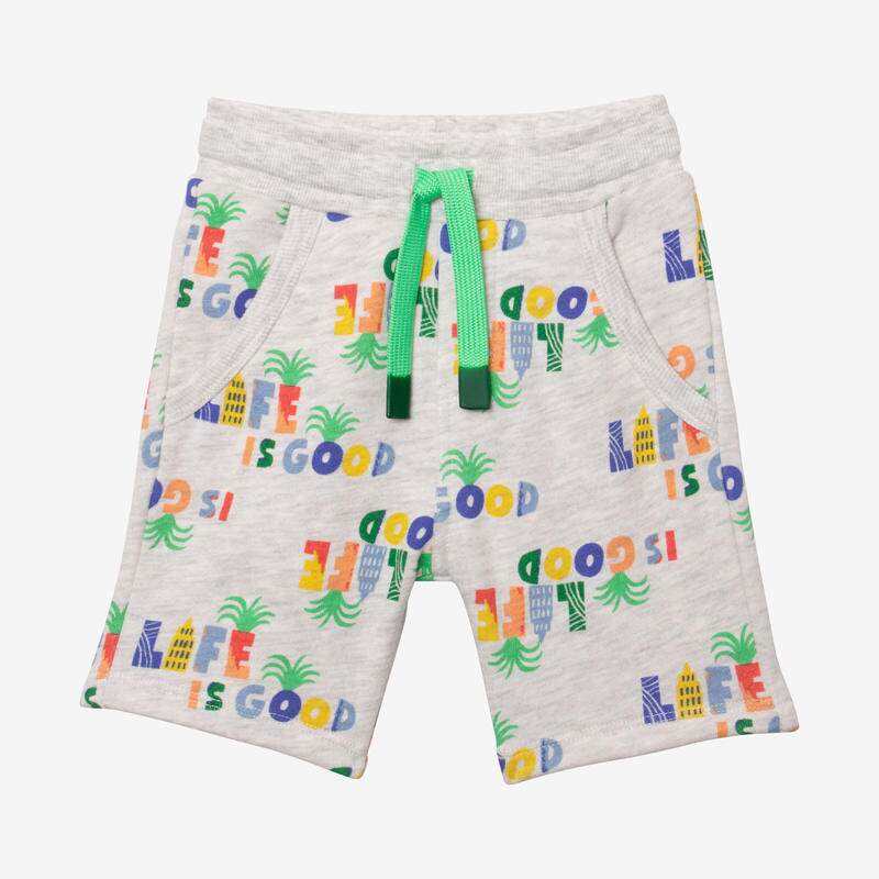 Bermuda bébé garçon typo gris Catimini