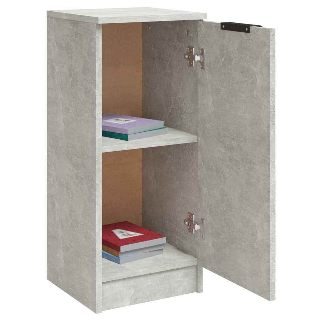 vidaXL Anrichte Sideboards 2 Stk Betongrau 30x30x70 cm Holzwerkstoff