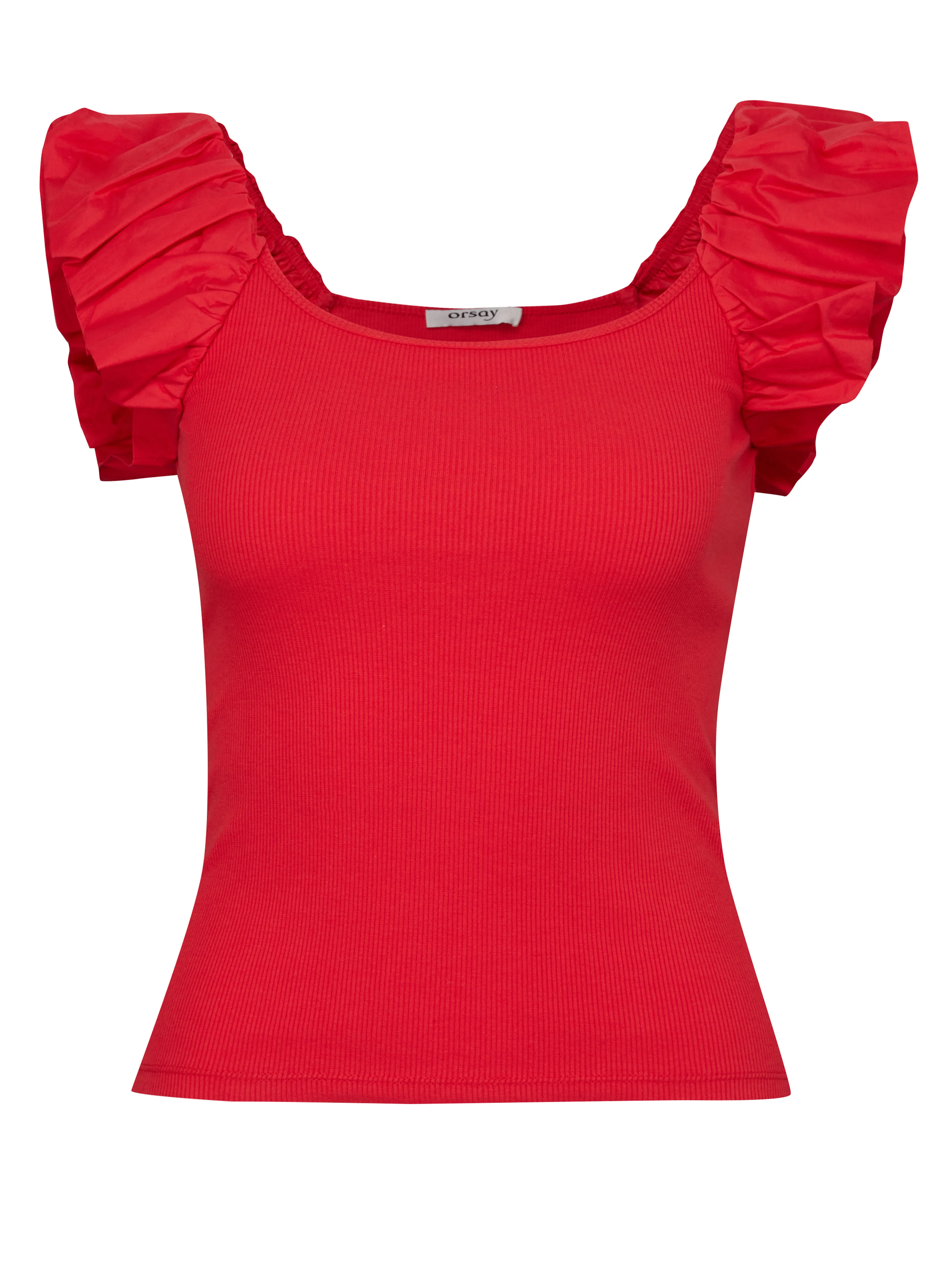 Rotes Damen-Kurzarm-T-Shirt ORSAY