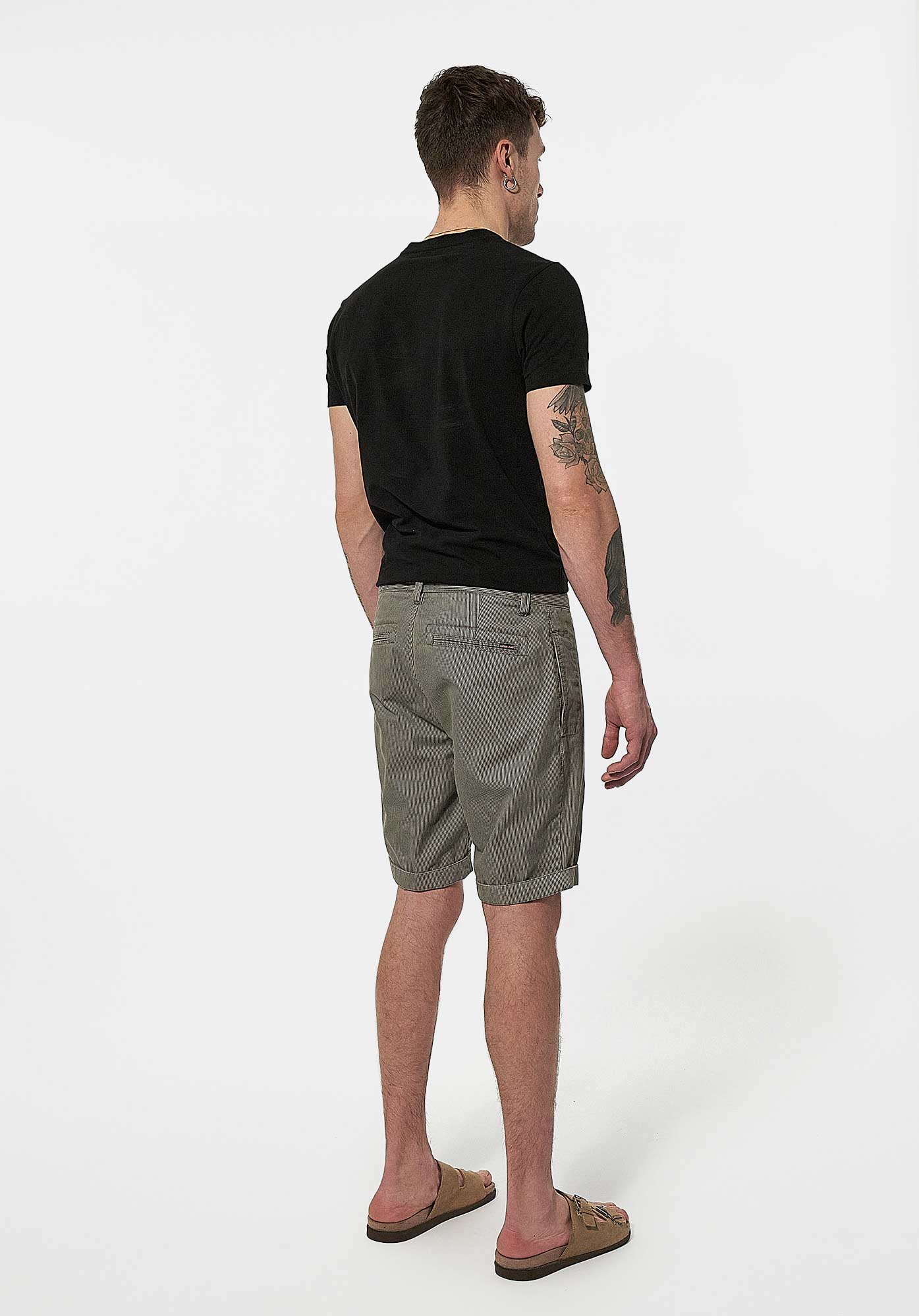 SABIR  Short gris à rayures Homme
