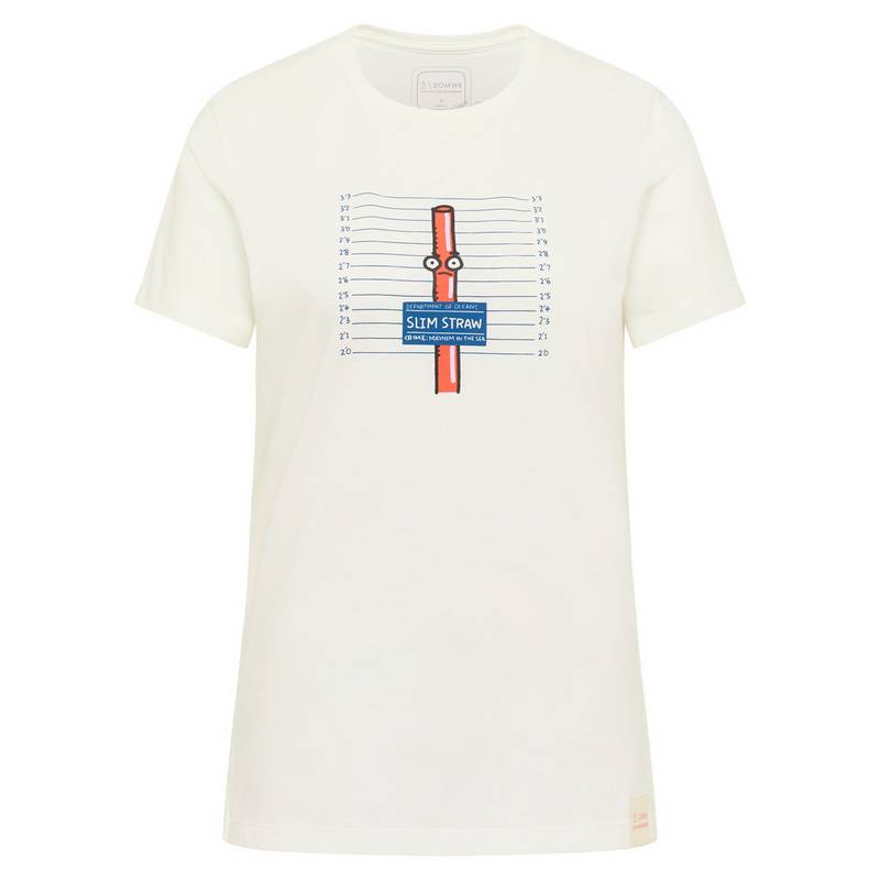SOMWR T-Shirt With Slim Straw Print T-Shirt Damen