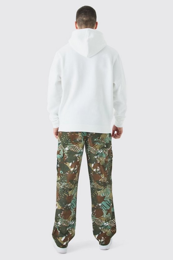 Tall lockere Twill Camouflage Cargo-Hose