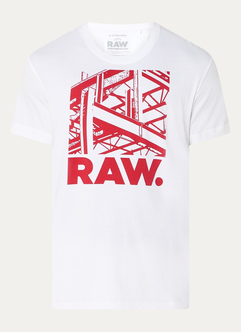 G-Star RAW Construction majica kratkih rukava od organskog pamuka s printom logotipa