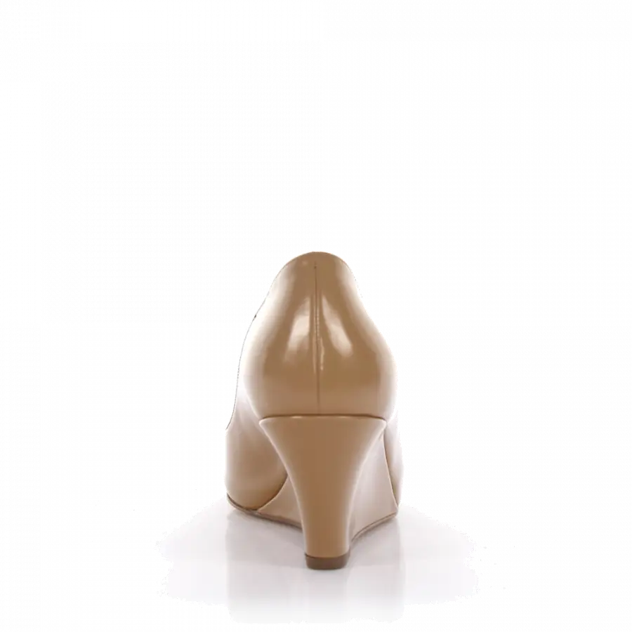 Sergio Rossi - Keilsandaletten Glattleder beige - beige