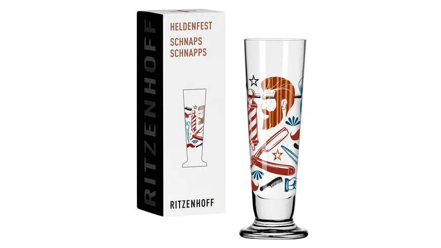 RITZENHOFF Schnapsglas Heldenfest  #11 R. Buss H22