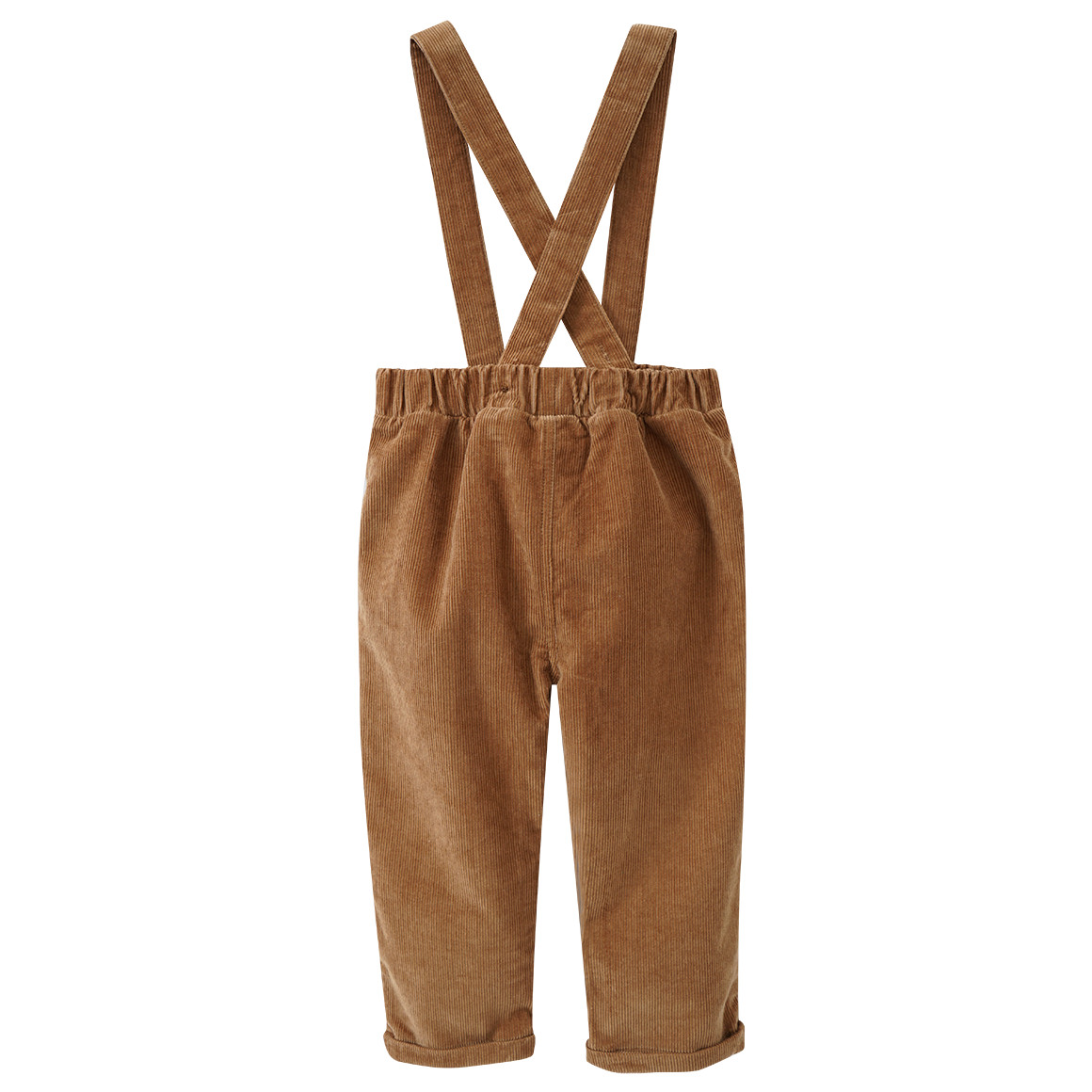 Baby Weihnachtslatzhose und Hemd im Set weiss / hellbraun